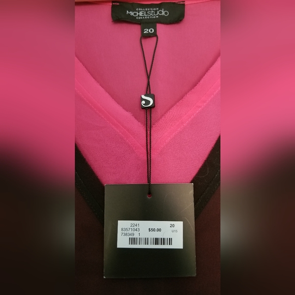 Beautiful black/pink sleeveless top - Picture 4 of 4